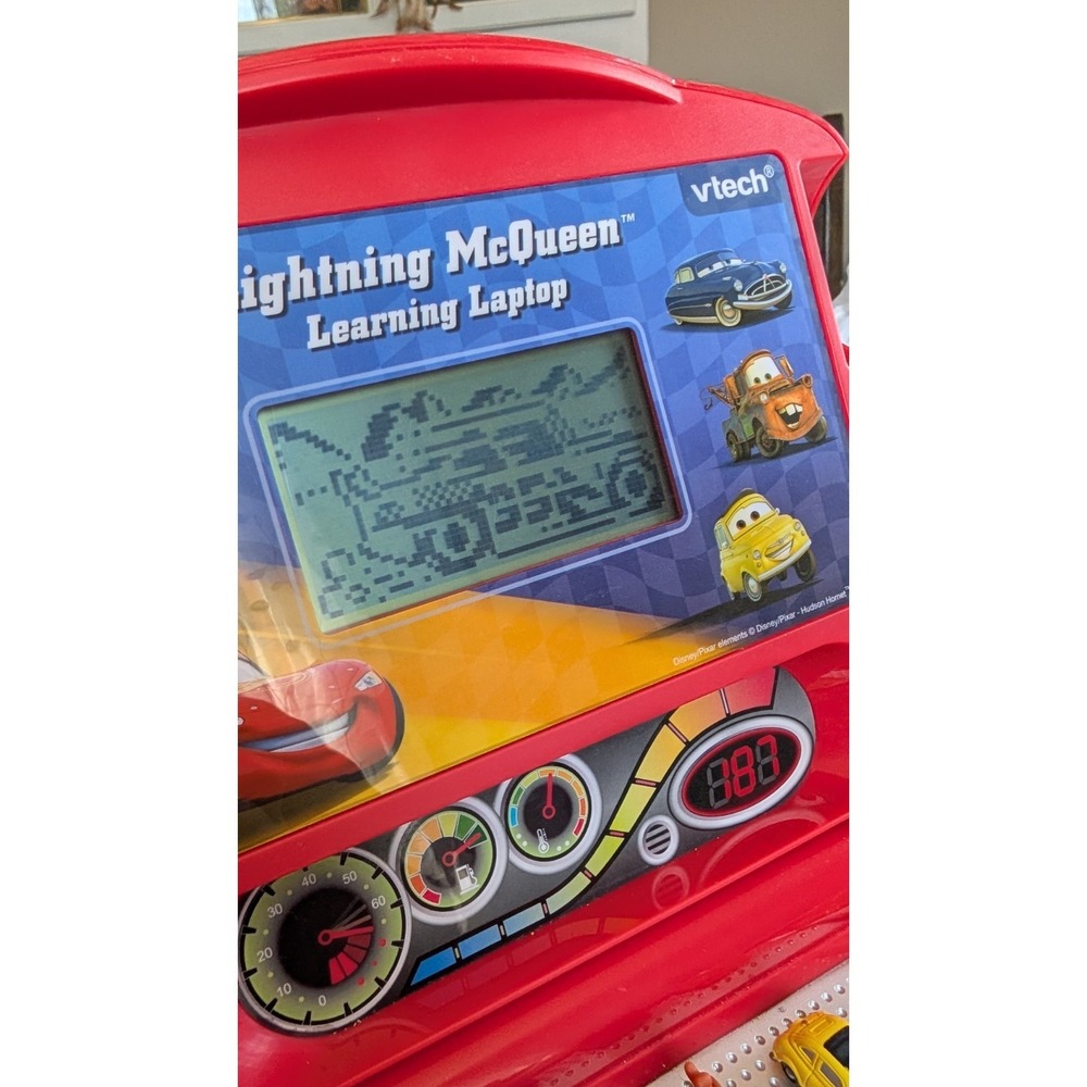 Disney V Tech V-Tech Cars Lightning McQueen Learning Toy Laptop TESTED Working - Picture 4 of 15